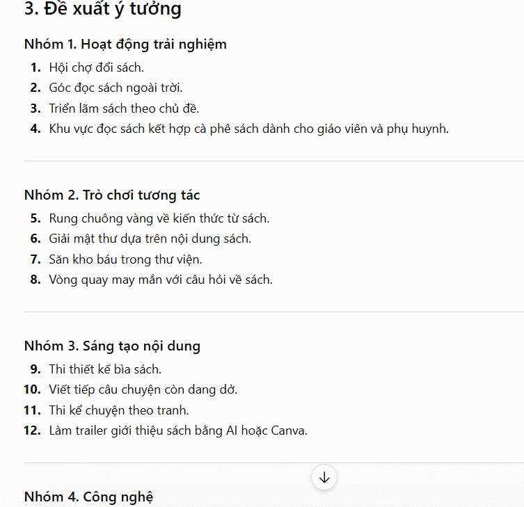 ChatGPT prompt phát triển ý tưởng sáng tạo