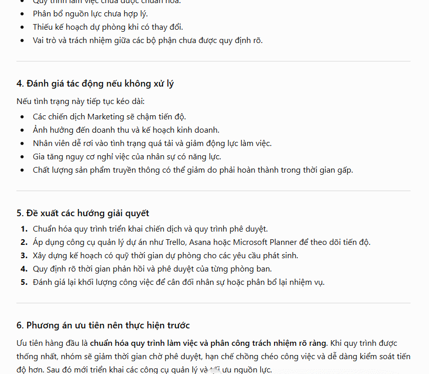 Prompt phân tích và giải quyết vấn đề