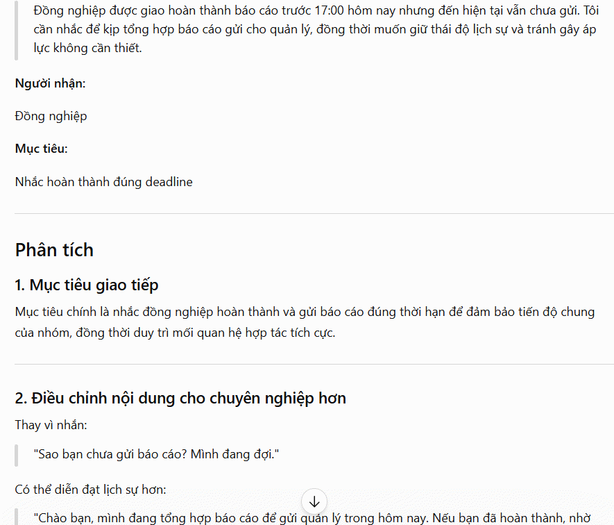 Soạn thảo nội dung giao tiếp công việc