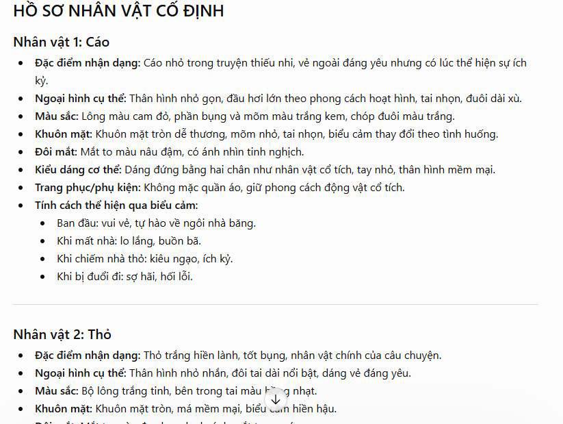 Xây dưng nhân vật trong tranh cát