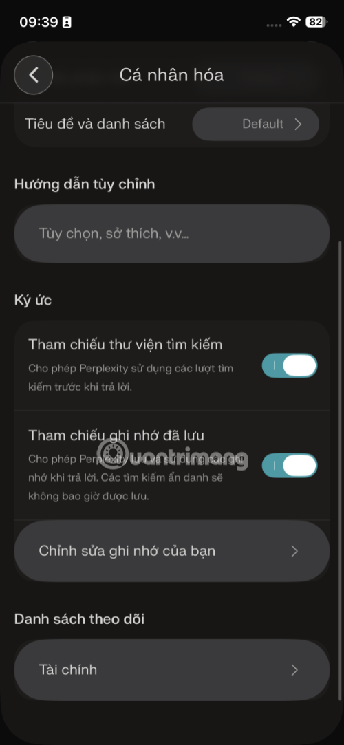 cá nhân hóa perplexity