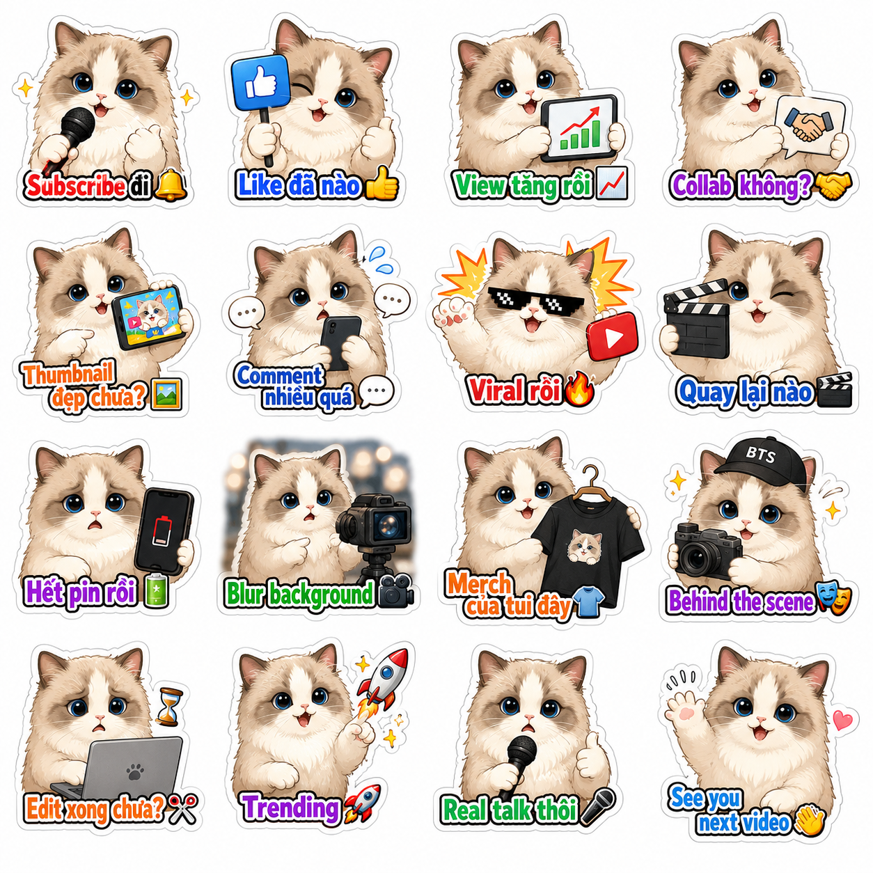 sticker mèo