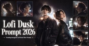 Prompt tạo ảnh phong cách Lofi Dusk điện ảnh