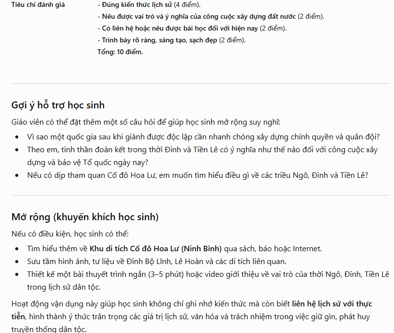Prompt tạo hoạt động vận dụng 