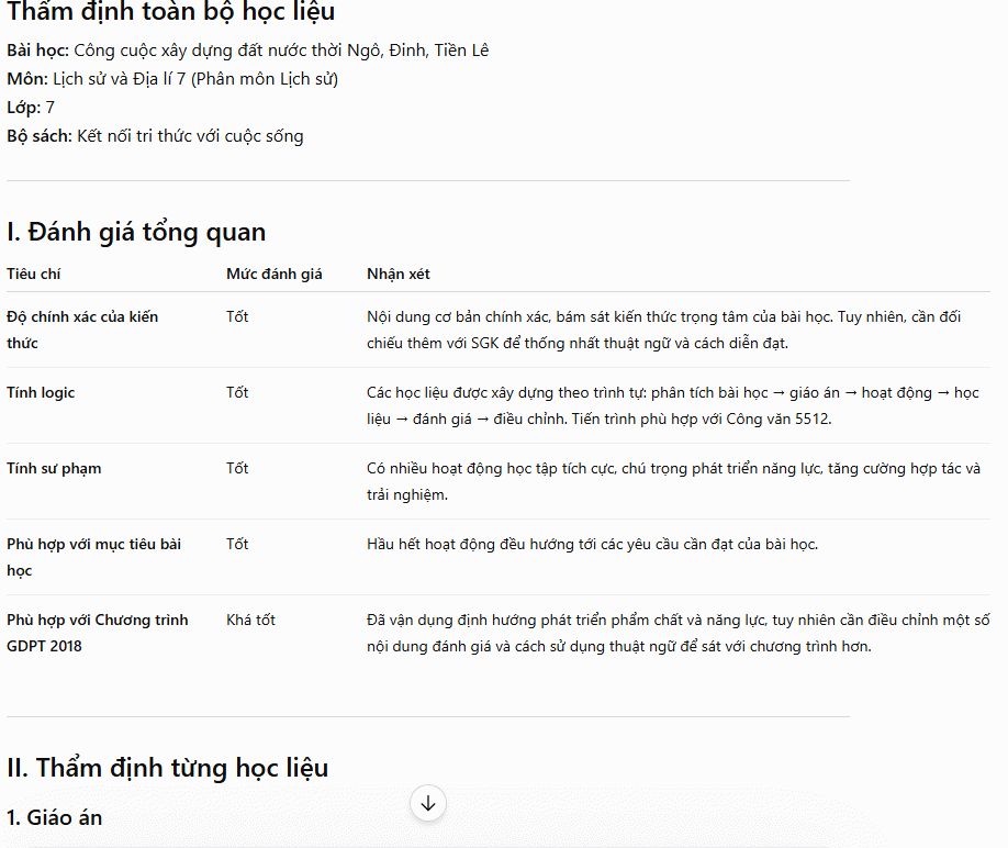 Thẩm định học liệu