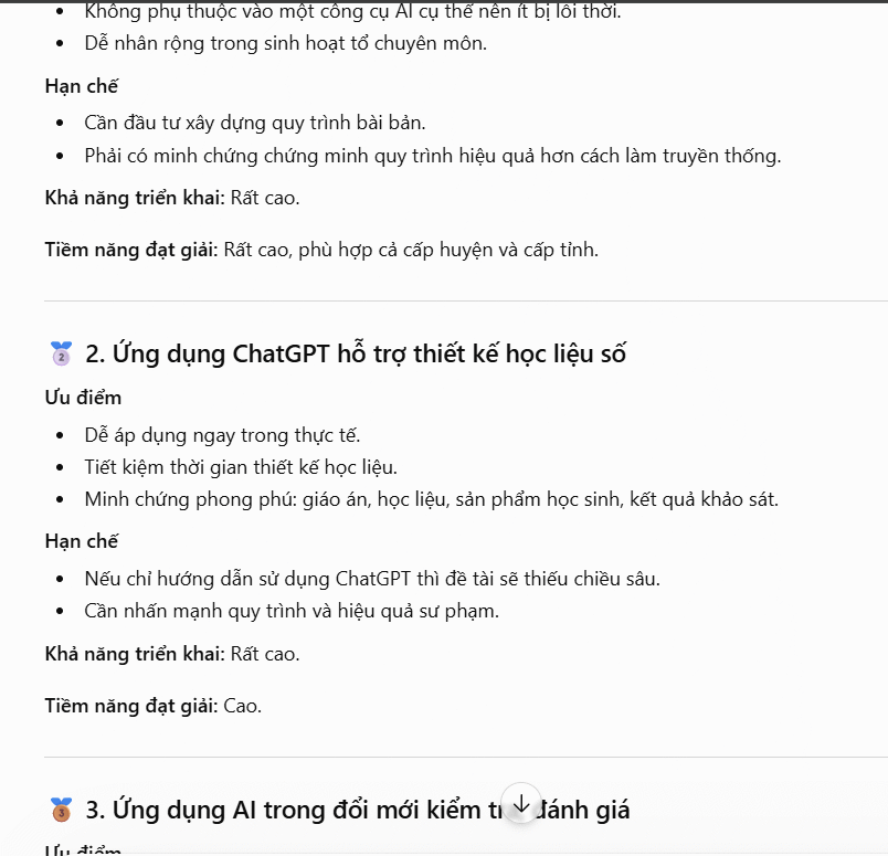 Câu lệnh chọn đề tài phù hợp