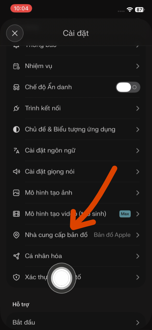 đổi dữ liệu bản đồ perplexity 