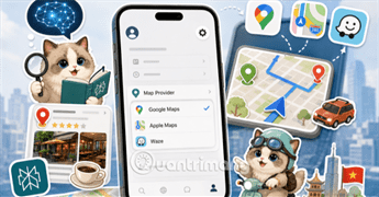 Cách chọn dữ liệu bản đồ Google hoặc Apple Maps trên Perplexity