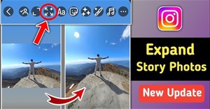 Hướng dẫn mở rộng ảnh trên Story Instagram