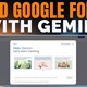 Hướng dẫn tạo form khảo sát trên Gemini