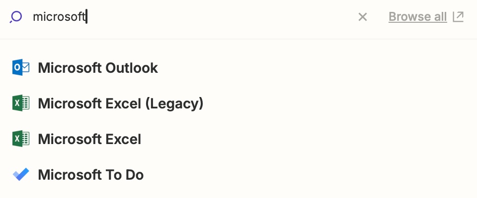 Chọn Microsoft Outlook làm ứng dụng kích hoạt