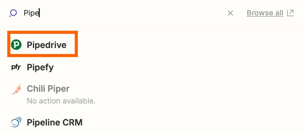 Lựa chọn Pipedrive