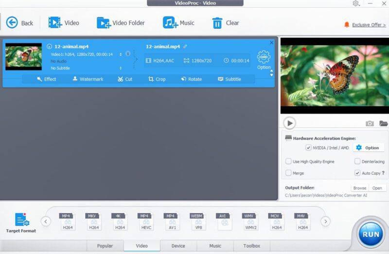 Chuyển đổi file video sang định dạng khác