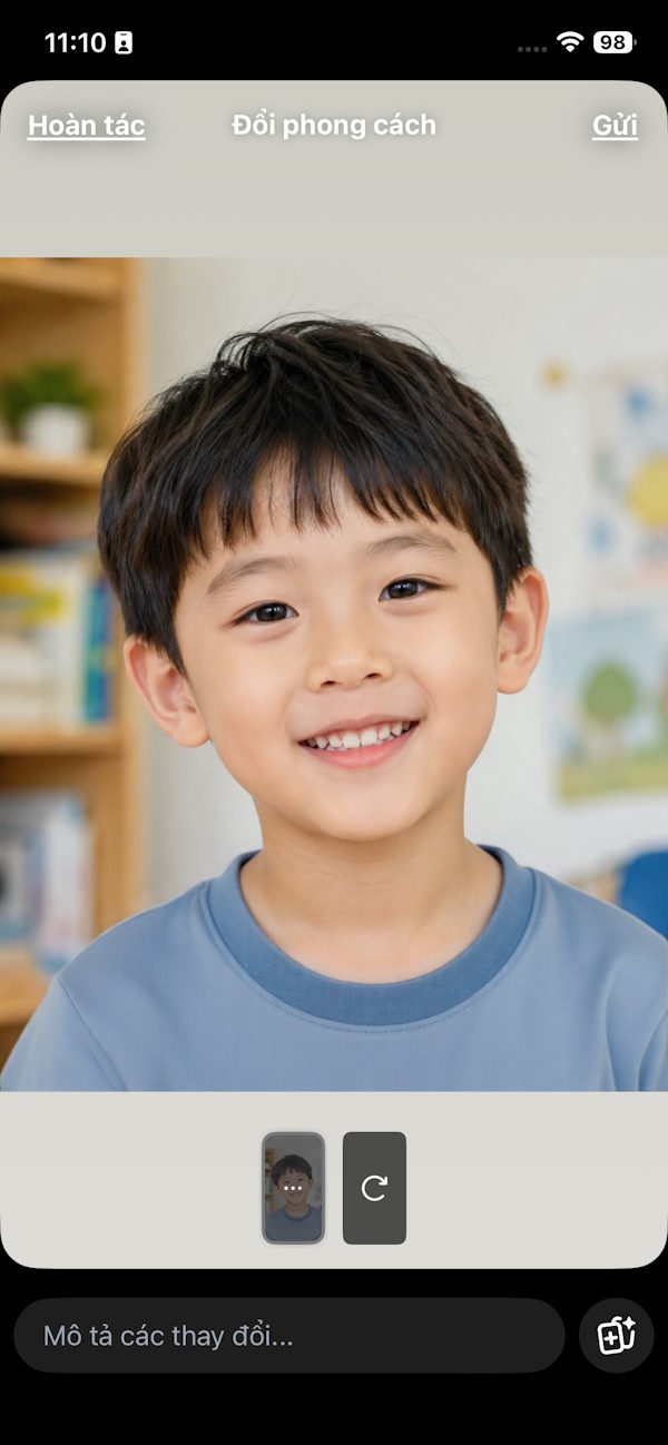 Chỉnh chi tiết trong ảnh 