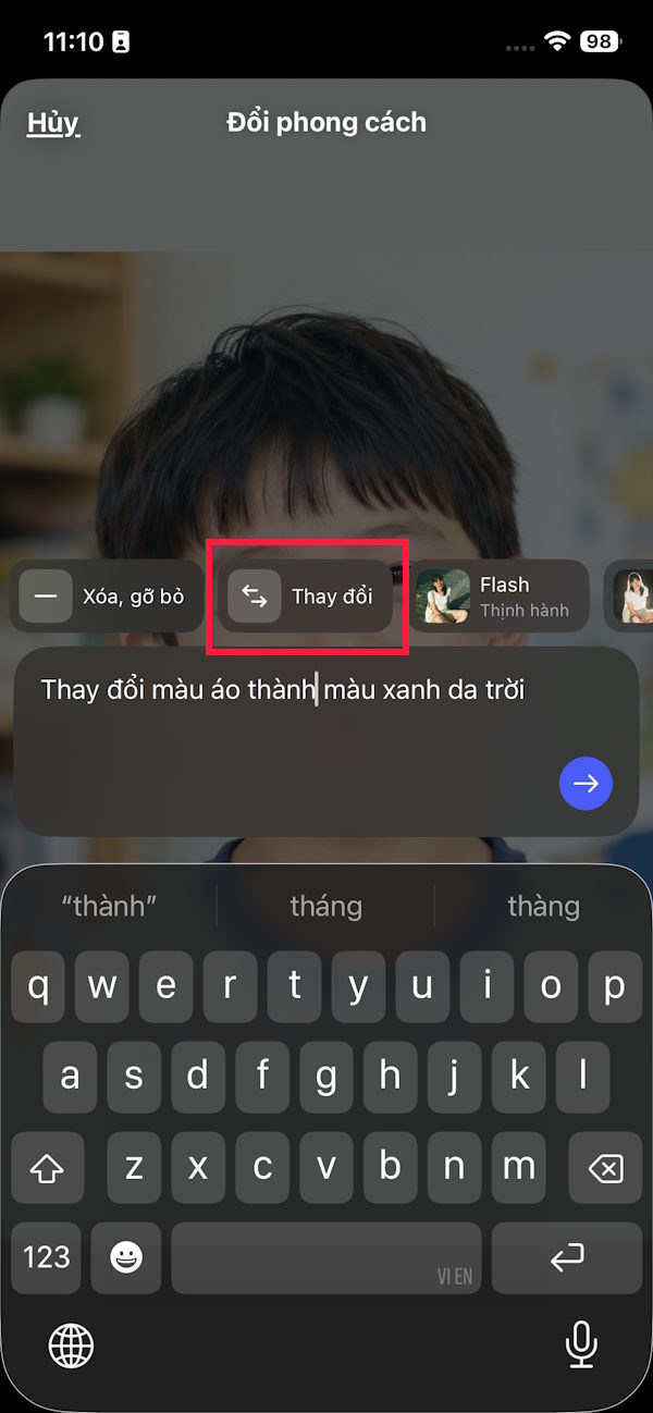 Thay đổi hình ảnh