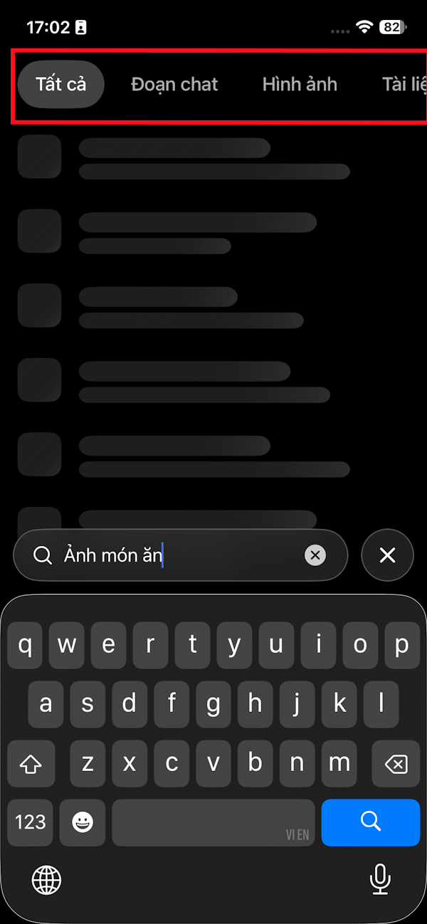 Nhập từ khóa tìm kiếm trên ChatGPT
