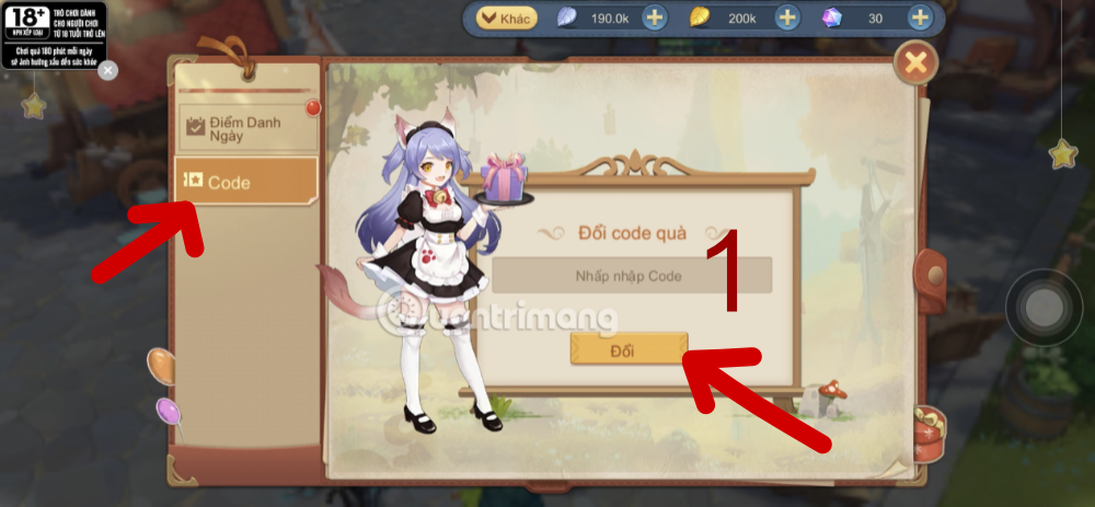 code skyria dao ki bi