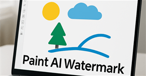 Cách thêm watermark AI trong Paint Windows 11