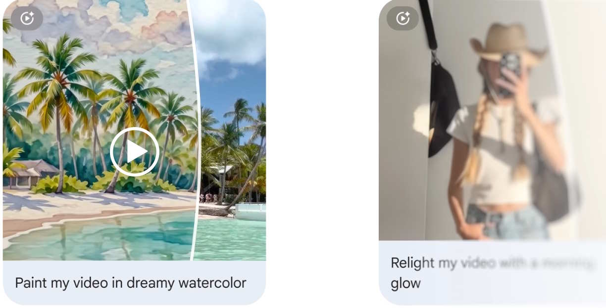 Chọn hiệu ứng AI video trên Google Photos