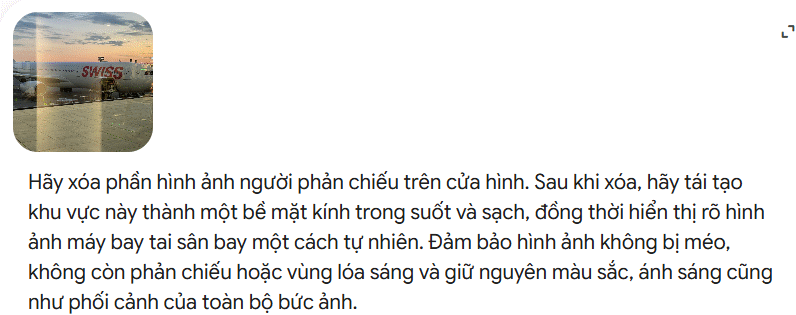 Xóa nội dung phản chiếu khỏi ảnh