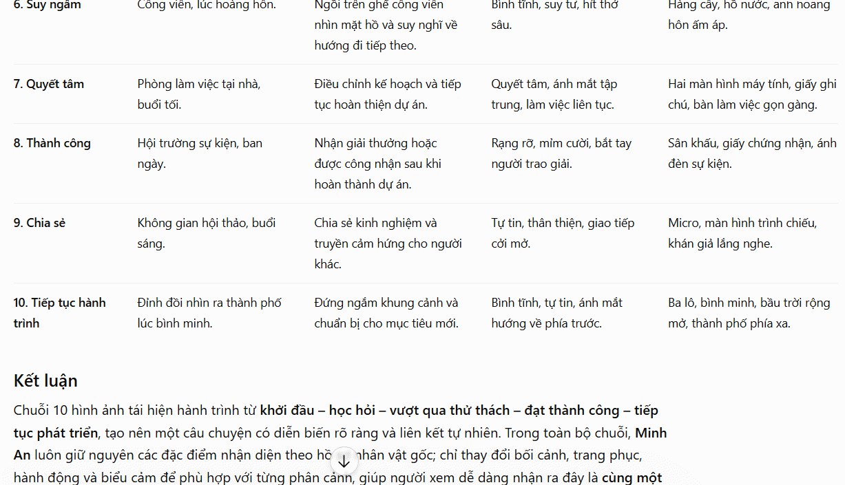 Chuỗi hình ảnh kể chuyện 