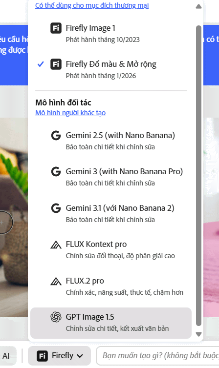 Công cụ chỉnh sửa ảnh trên Adobe Photoshop online