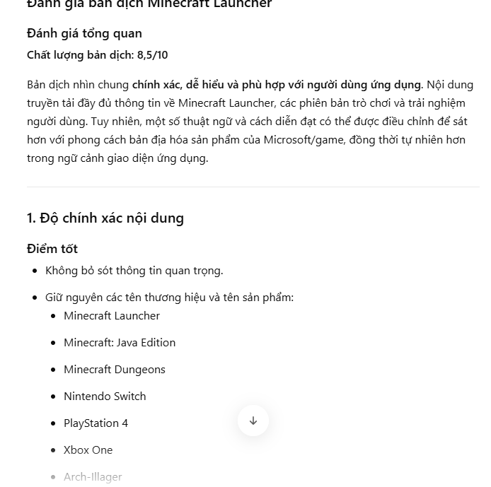 Đánh giá bản dịch