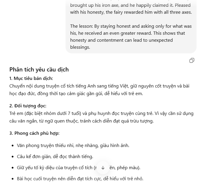 Xác định yêu cầu trước khi dịch