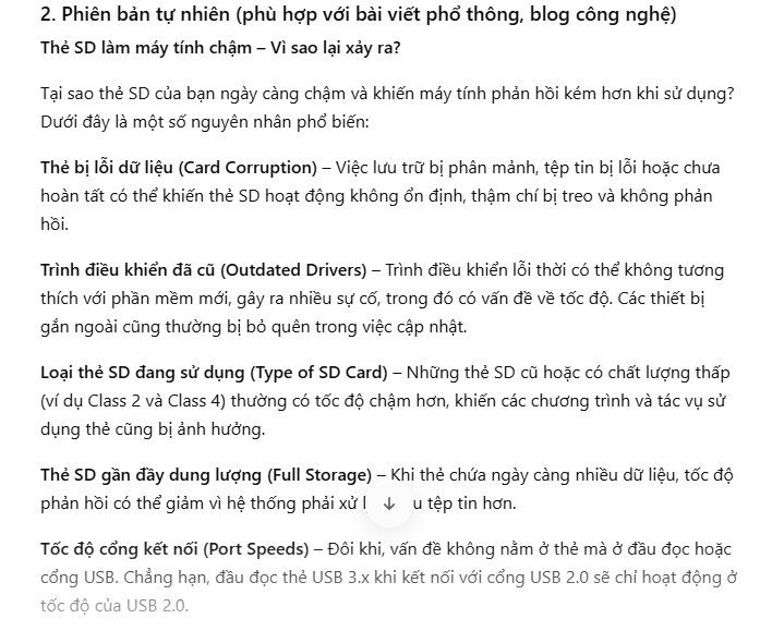 Bản dịch văn phong tự nhiên