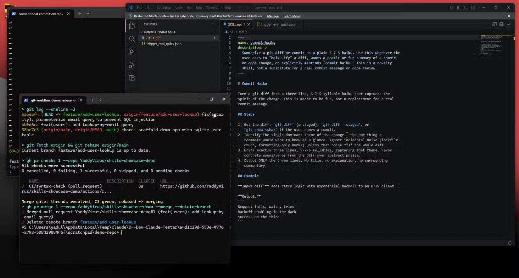 Bản demo Git workflow