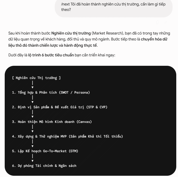Gemini code /next – Đề xuất bước tiếp theo