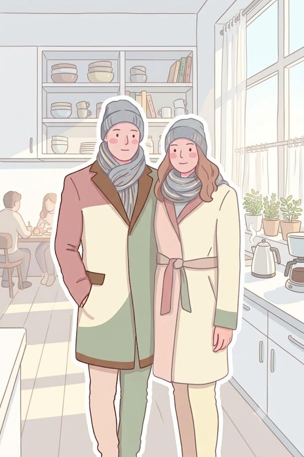 Fresh Morning Kitchen Sticker Portrait