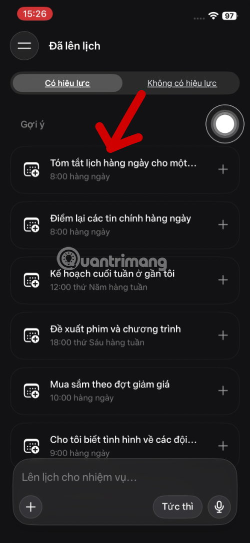 tạo lệnh tự động meta AI