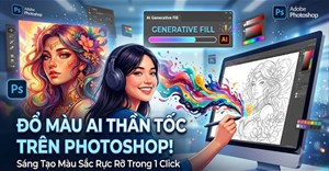 Cách sử dụng tool đổ màu AI trên Photoshop