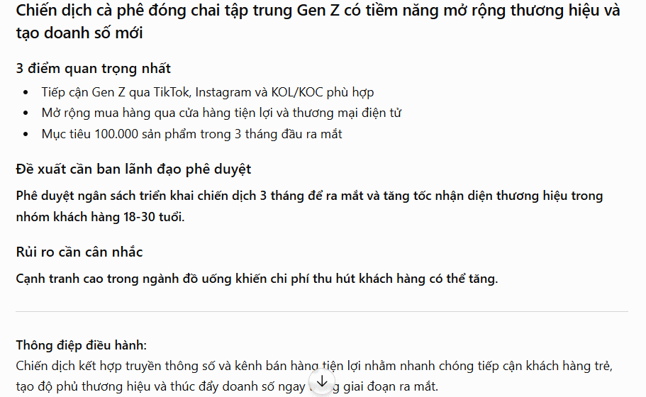 Ý tưởng cho slide lãnh đạo