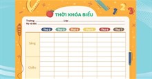 Hướng dẫn thiết kế thời khóa biểu cho giáo viên