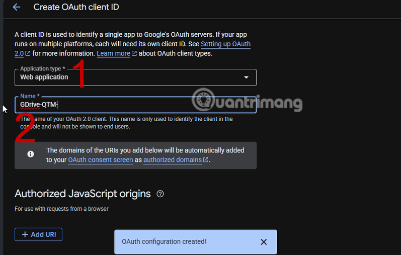 Kích hoạt Google Drive trên n8n