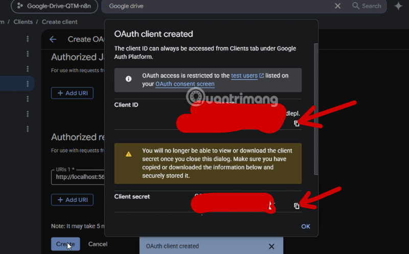 cách kết nối gdrive lên n8n