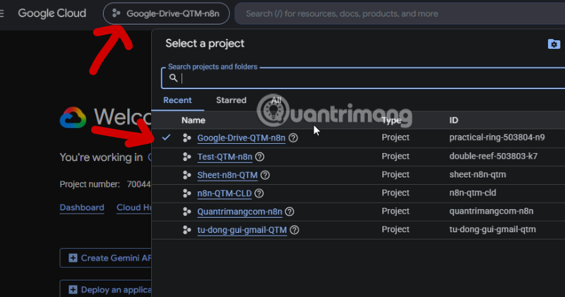 tạo OAuth Google Cloud
