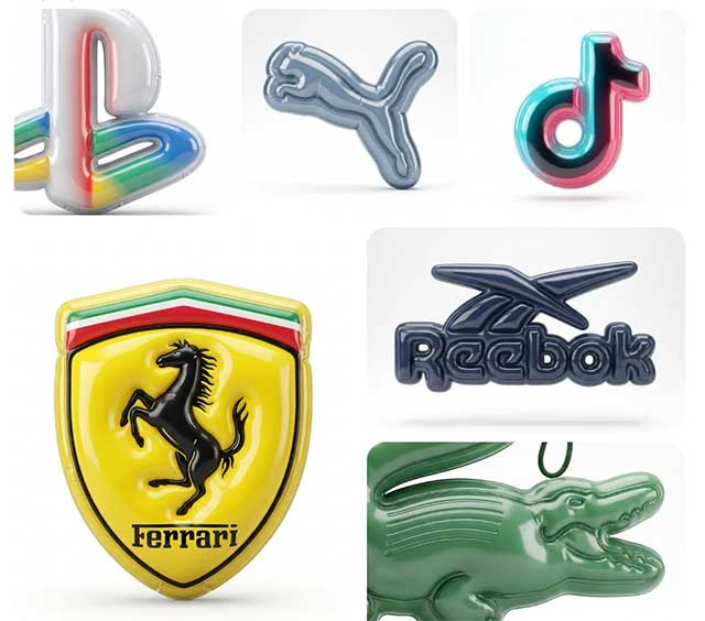 Prompt AI biến logo thành mô hình nhựa 3D siêu chân thực