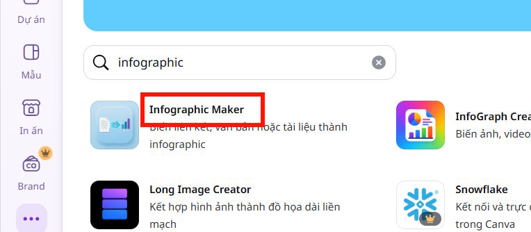 Infographic Maker trên Canva