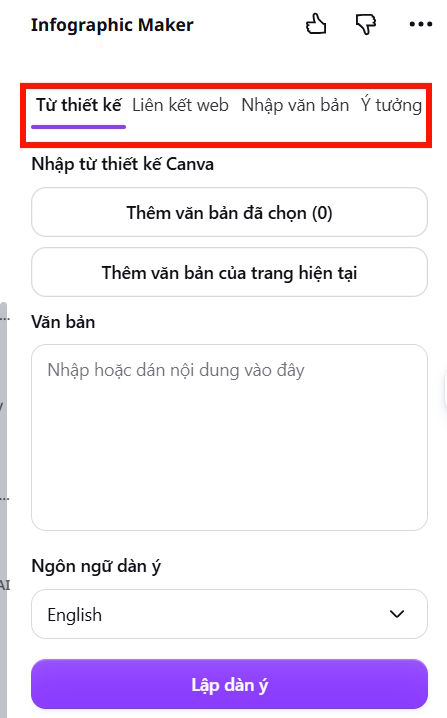 Tùy chọn tải tài liệu gốc tạo infographic trên Canva