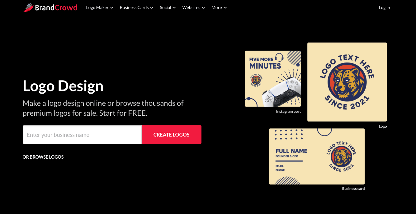 BrandCrowd Logo Maker