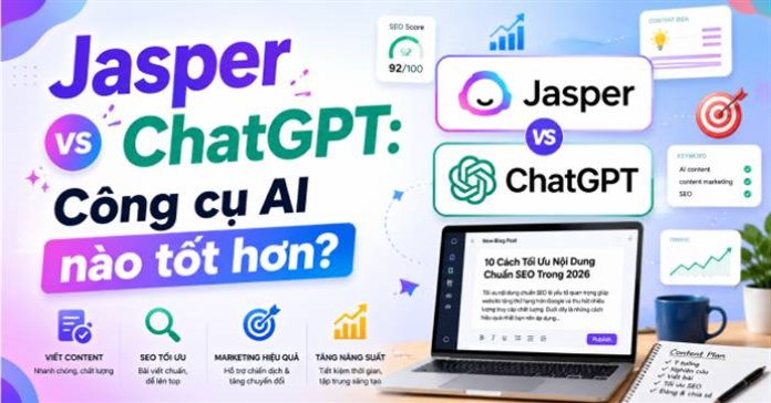 Jasper vs ChatGPT: Công cụ AI nào tốt hơn?