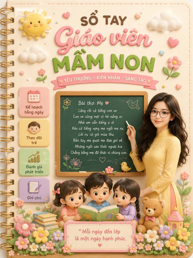 Câu lệnh tạo sổ tay giáo viên mầm non