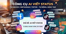 Bí ý tưởng viết status? Tool này sẽ tạo status cực hay chỉ vài giây