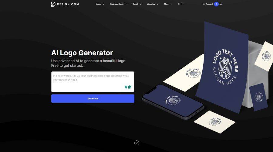 Công cụ tạo logo AI của Design.com