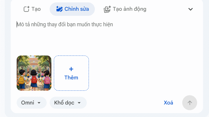 Chỉnh sửa video AI từ hình ảnh trên Google Vids
