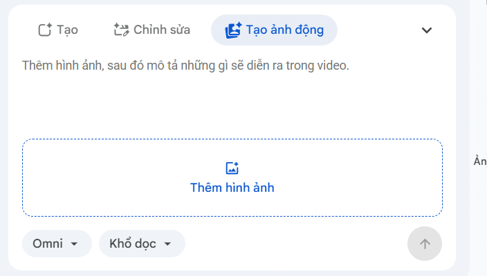 Tải hình ảnh lên trên Google Vids