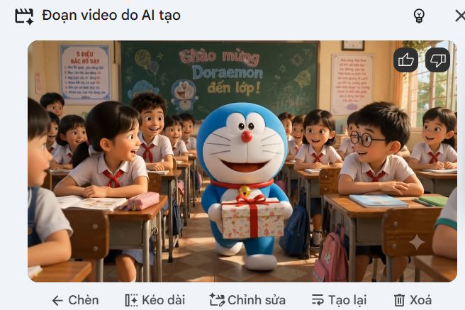 Câu lệnh tạo chuyển động cho ảnh trên Google Vids